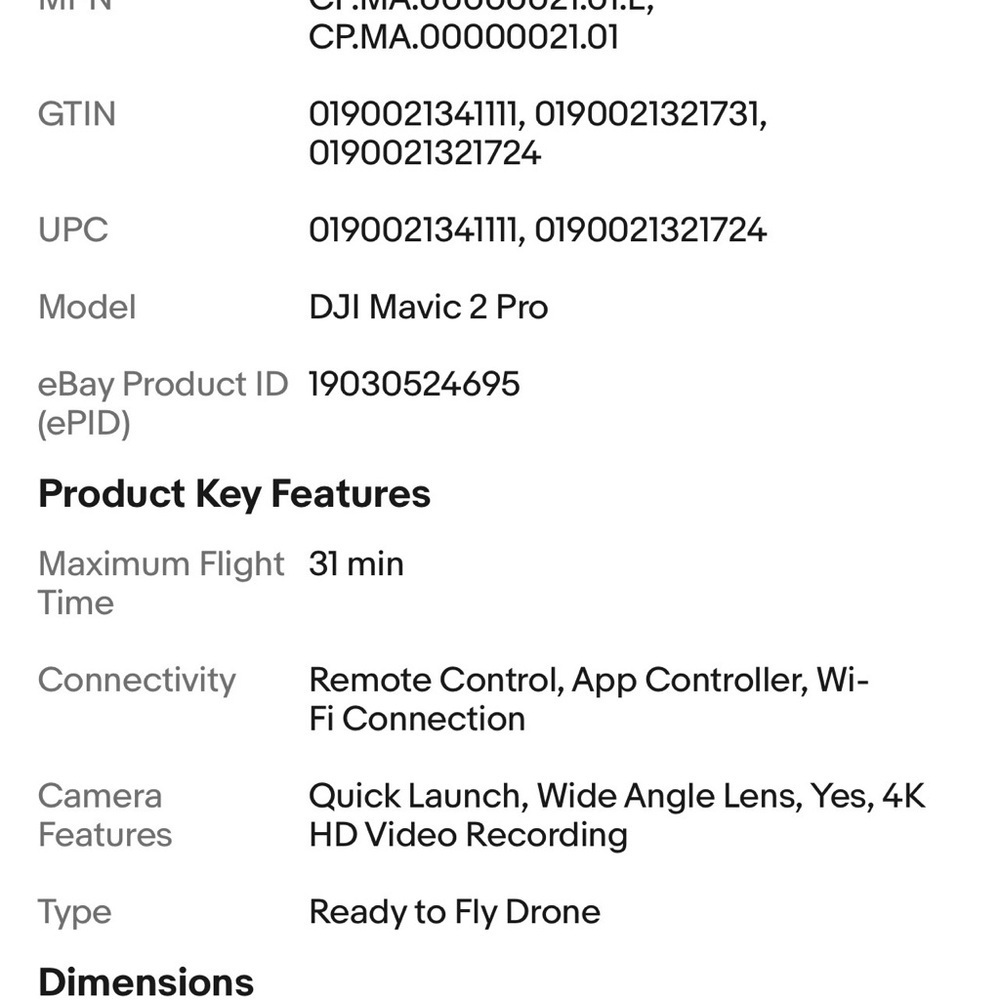 DJI Mavic 2 Pro UltraHD 4K camera drone with Smart Controller - Picture 7 of 7